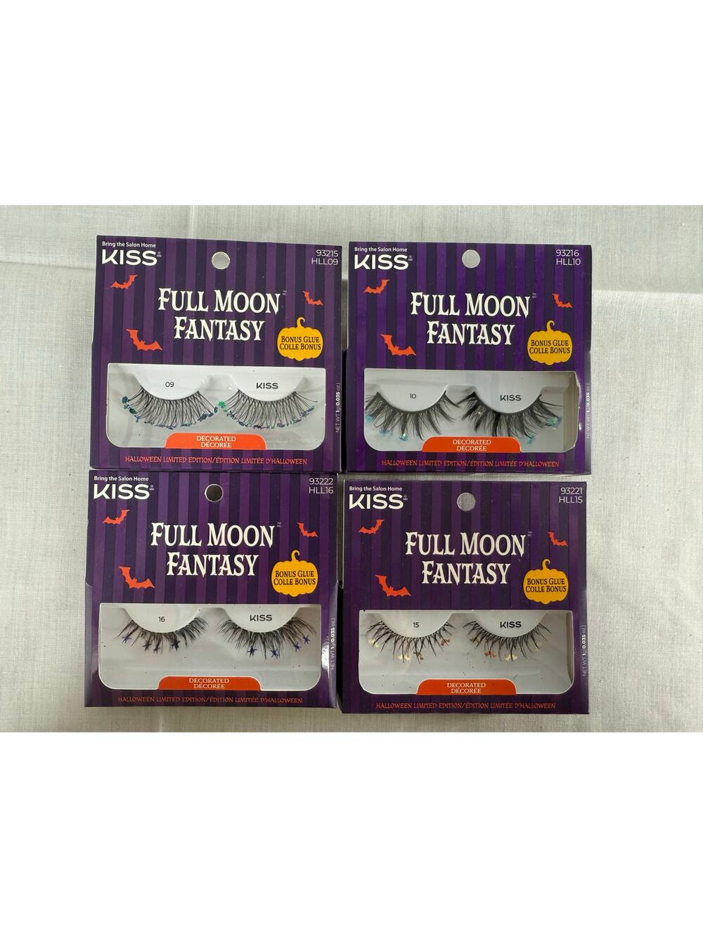 NEW Kiss Halloween Limited Edition Decorated False Lash Full Moon Fantasy